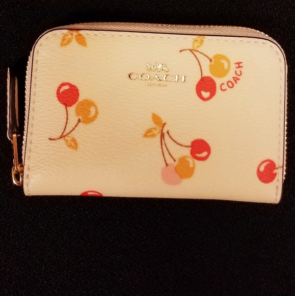 coach cherry wallet